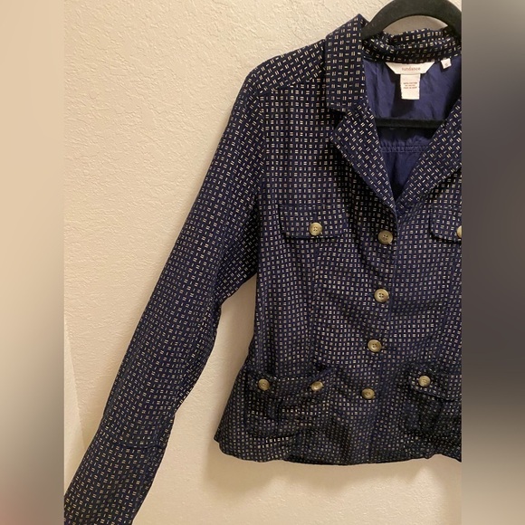 Sundance Lightweight Corduroy Blue And Gold Blazer - Picture 5 of 12